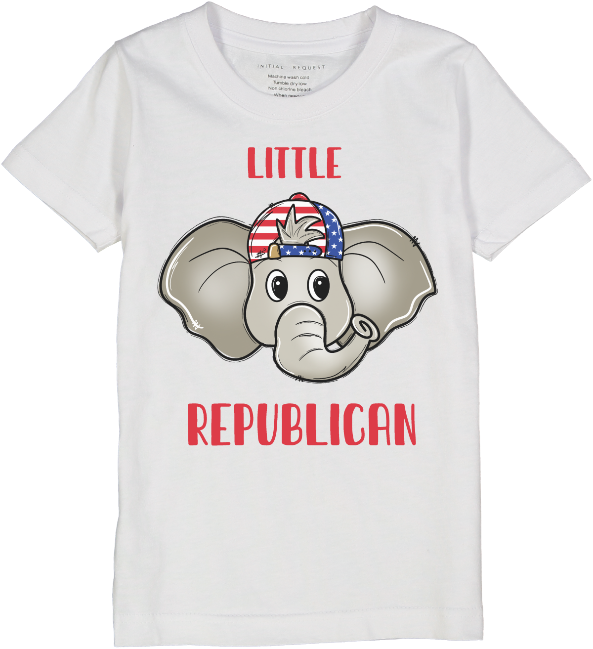 Little Republican Trump Election 2024 Short Sleeve Tee for Kids