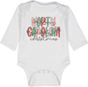 North Carolina Christmas Holiday Lights Long Sleeve Onesie for Christmas Baby