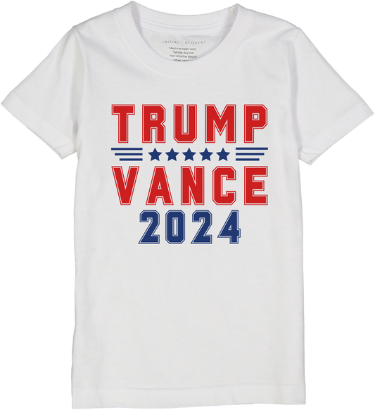 Trump Vance 2024 Election Kids Short Sleeve Tee